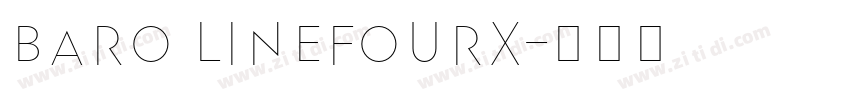 Baro LineFourX字体转换